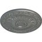 Ekena Millwork Lunel Ceiling Medallion (Fits Canopies up to 3 3/4"), Hand-Painted Silver, 20 1/4"OD x 1 1/2"P CM20LUSLS - alternate 3